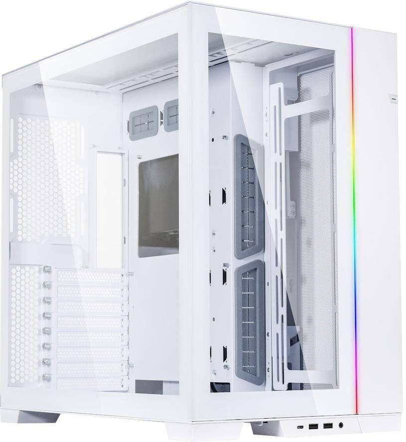 LIAN-LI O11 Dynamic EVO Mid-Tower E-ATX PC Case - White, White