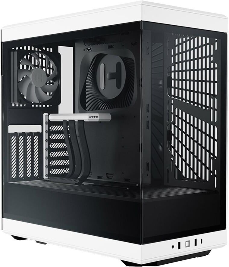 HYTE Y40 ATX Mid-Tower PC Case - White, White