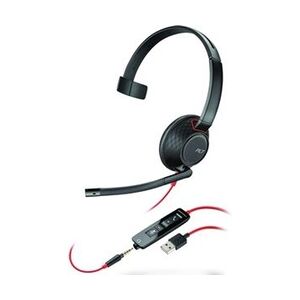 Plantronics Poly Headset Blackwire C5210 monaural USB-A & 3,5 mm