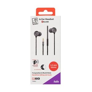 2Go In Ear Stereo-Headset 3,5mm Klinke Schwarz/anthrazit