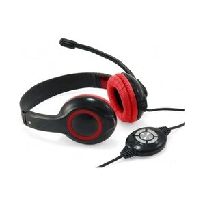 Conceptronic CCHATSTARU2R Kopfhörer & Headset Kabelgebunden Kopfband Anrufe/Musik USB Typ-A Rot