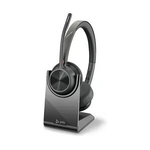 Schwarzkopf POLY Voyager 4320 UC Kopfhörer Kabellos Kopfband Büro/Callcenter USB Typ-C Bluetooth Ladestation Schwarz