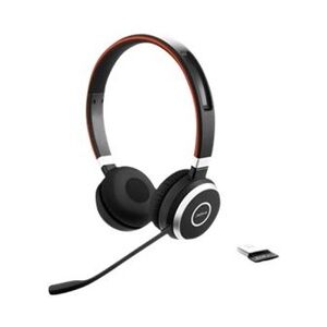 Jabra GN Netcom Evolve 65 UC Stereo Headset On-Ear Bluetooth mit Jabra LINK 360 Adapter