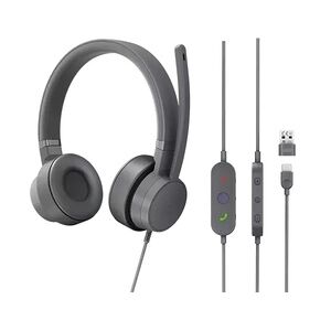 Lenovo GXD1C99243 Kopfhörer & Headset Kabelgebunden Kopfband Anrufe/Musik USB Typ-C Grau