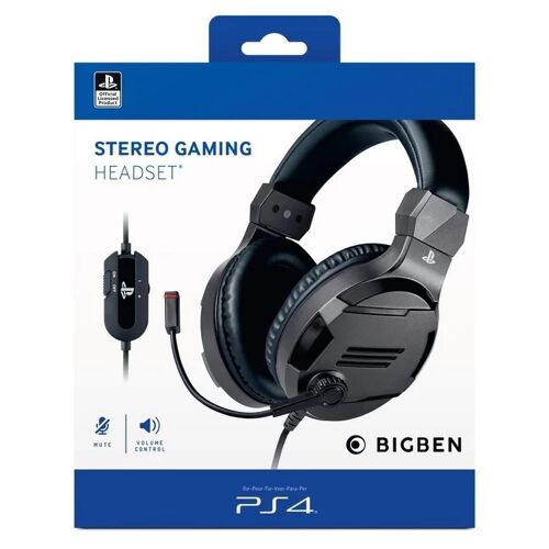 Bigben Stereo Gaming Headset V3 Für Ps4 Und Pc Kopfhörer Titan