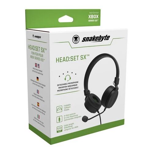 Snakebyte Head:Set Sx Headset Kopfhörer Mit Halter Für Xbox Series X/s