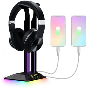 My Store To USB RGB-farveskiftende stativer til gamingheadset (sort)