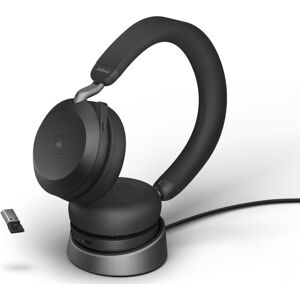 Jabra Evolve2 75 Ms Usb-A Headset, Sort M/stander