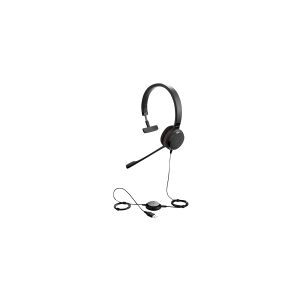 GN Audio Jabra Evolve 30 II MS Mono - Headset - på øret - kabling - USB, 3,5 mm jackstik - Certified for Skype for Business