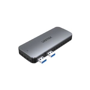 Unitek SolidForce - Lagringspakning - M.2 - M.2 NVMe Card / PCIe 4.0 (NVMe) - USB 3.2 (Gen 2) - space grey - for Sony PlayStation 5