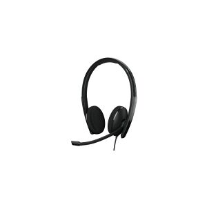 Sennheiser EPOS ADAPT 160 USB-C II - ADAPT 100 Series - headset - på øret - kabling - USB-C - sort - Optimeret til UC