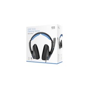 Sennheiser EPOS GSP 300 - Headset - fuld størrelse - kabling - 3,5 mm jackstik - støjisolerende - sort, blå