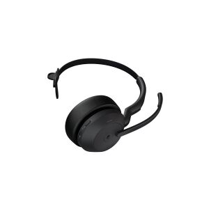 GN Audio Jabra Evolve2 55 MS Mono - Headset - på øret - Bluetooth - trådløs - aktiv støjfjerning - USB-A via Bluetooth adapter - sort - Zoom Certified, Cisco Webex Certified, Tencent Meeting Certified, Alcatel-Lucent Certified, Avaya Certified, Unify Cert