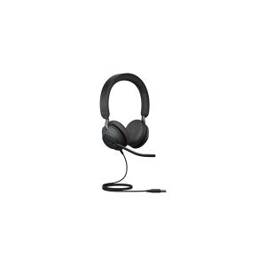 GN Audio Jabra Evolve2 40 SE MS Stereo - Headset - på øret - kabling - USB-A - støjisolerende - Certified for Microsoft Teams