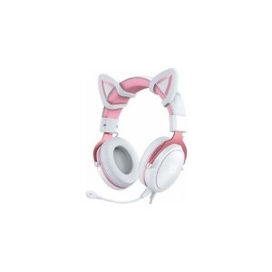 Onikuma Gaming headset X10 Cat-Ear pink-white