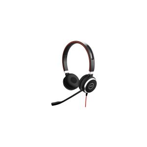 GN Audio JABRA EVOLVE 40 UC Duo headset only with 3.5mm Jack without USB Controller headband - Discret Boomarm