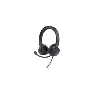 Trust Computer Products Trust HS-150 - Headset - på øret - kabling - 3,5 mm jackstik - sort