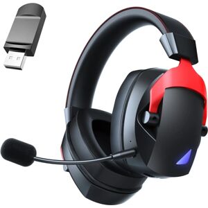 Trådløst gaming-headset med aftagelig støjreducerende mikrofon til pc PS4 PS5 Mac Switch-tablet