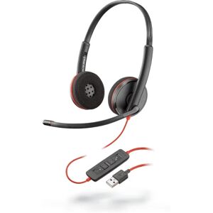 Blackwire C3220 Casque Avec fil Arceau Appels/Musique USB Type-A Noir, Rouge - Neuf