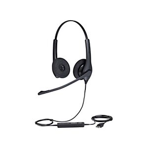 Jabra Biz 1500 Duo - Casque filaire QD - Noir - Publicité