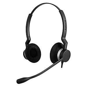 Jabra Biz 2300 Duo - Casque filaire QD - Noir - Publicité