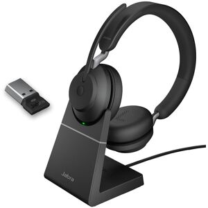 Jabra GN Jabra Evolve2 65 USB-A Duo MS + Socle - Casque  Casque pour telephone mobile  Casque sans fil Bluetooth