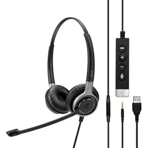 Sennheiser EPOS IMPACT SC 665 USB Duo - Casque  Casque PC-Mac  Casque filaire - Connexion Jack 3,5 mm + USB