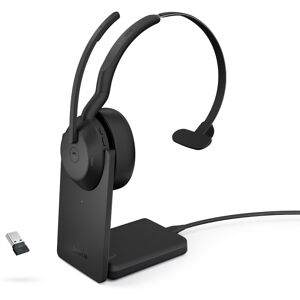 Jabra Evolve2 55 Mono MS + Dongle USB-A Link380 & Socle - Casque > Casque PC-Mac