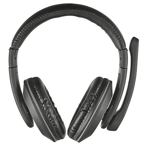 trust reno headset cuffie pc, blck