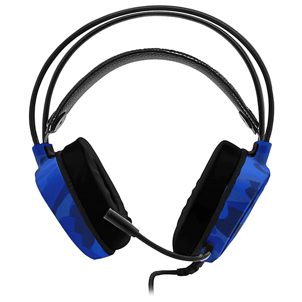 xtreme cuffia gaming 7.1 planet cuffie gaming, camouflage blu