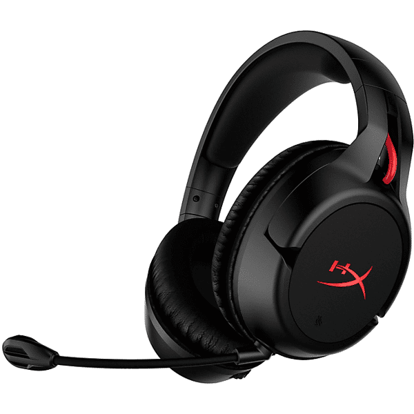 hyperx cloud flight cuffie wireless, nero e rosso