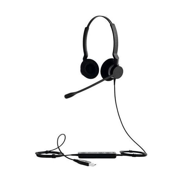 jabra biz 2300 usb uc duo   nero/grigio