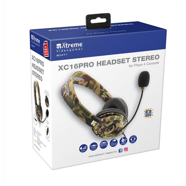 xtreme xc16-pro headset stereo-camouflage