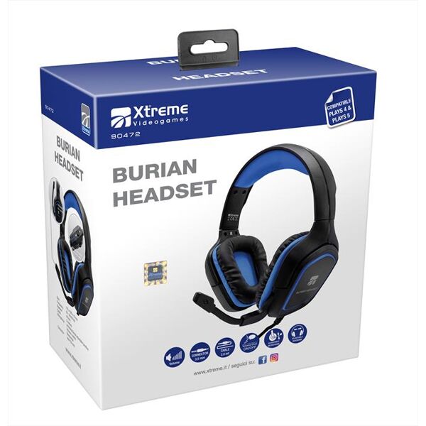xtreme burian headset ps5-nero/blu