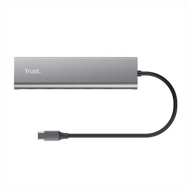 trust cuffie over-ear halyx 5 port usb-c hub-grey