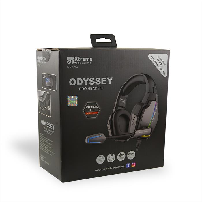 Xtreme Diamond Line Headset Odyssey 7.1 Con Enc-nero