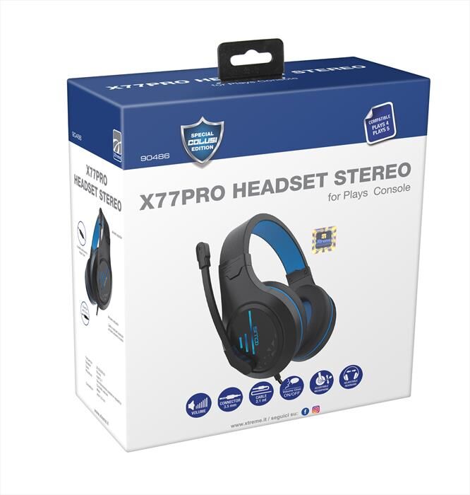 Xtreme X77pro Headset Stereo Ps5-nero/blu