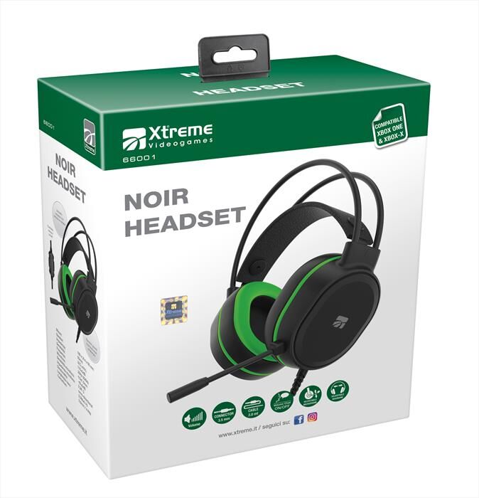 Xtreme Noir Headset-nero/verde