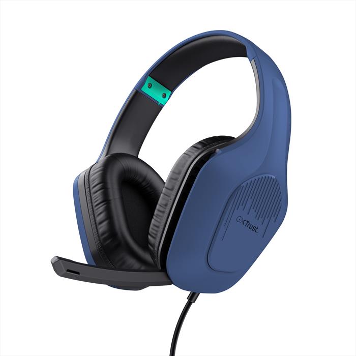 Trust Cuffia Gamer Gxt415b Zirox-blue