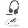 Plantronics Blackwire 3325-M On Ear headset Telefoon Kabel Stereo Zwart Noise Cancelling Volumeregeling, Microfoon uitschakelbaar (mute)