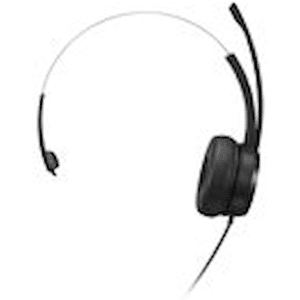 Lenovo 100 - Headset - på örat - kabelansluten - USB-A - svart