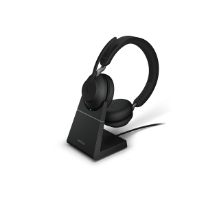 Jabra Evolve2 65 MS Trådlöst Mono Headset med Laddstation, svart