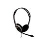 V7 HA212-2EP Headset Headset Headset Headset Svart, Silver Headset (Call Center/Kontor, Binaural, Huvudband, Svart, Silver, RoHS, CE, FCC, kabel)