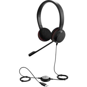 GN Netcom Jabra EVOLVE 20 Wired Over-the-head Stereo Headset - Black - Binaural - Supra-aural