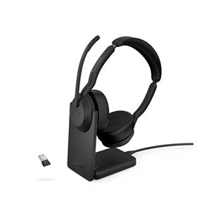 Jabra Evolve2 55 Link 380 USB-A UC Stereo Headset and Stand