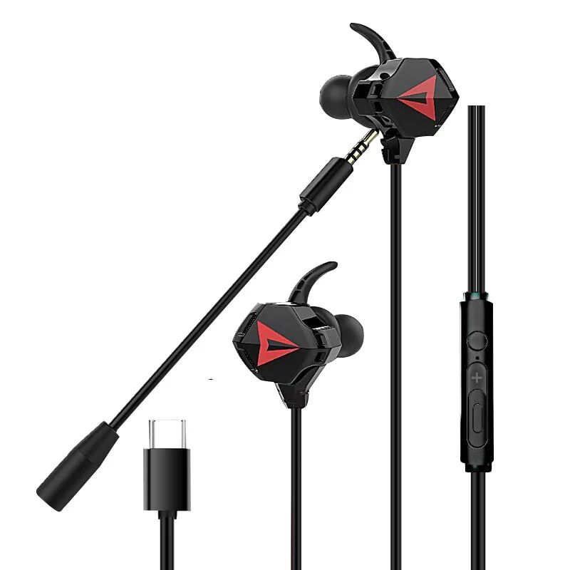 ArmadaDeals In Ear Gaming Headset for PC Laptop Mobile Phone, TYP-C / Black
