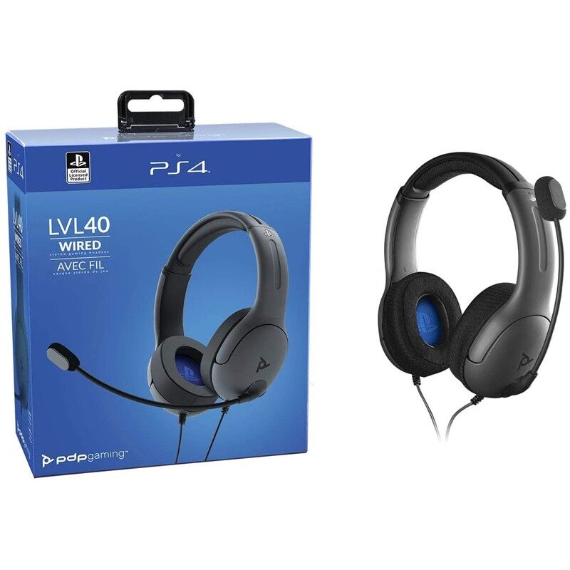 PDP LVL 40 PS4 Wired Headset Grey