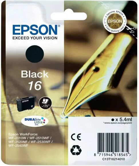 Epson Cartridge 16 Zwart Zwart