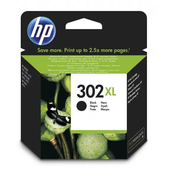 HP Cartridge 302XL Zwart Zwart