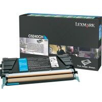Lexmark C5240CH toner cyaan hoge capaciteit (origineel)